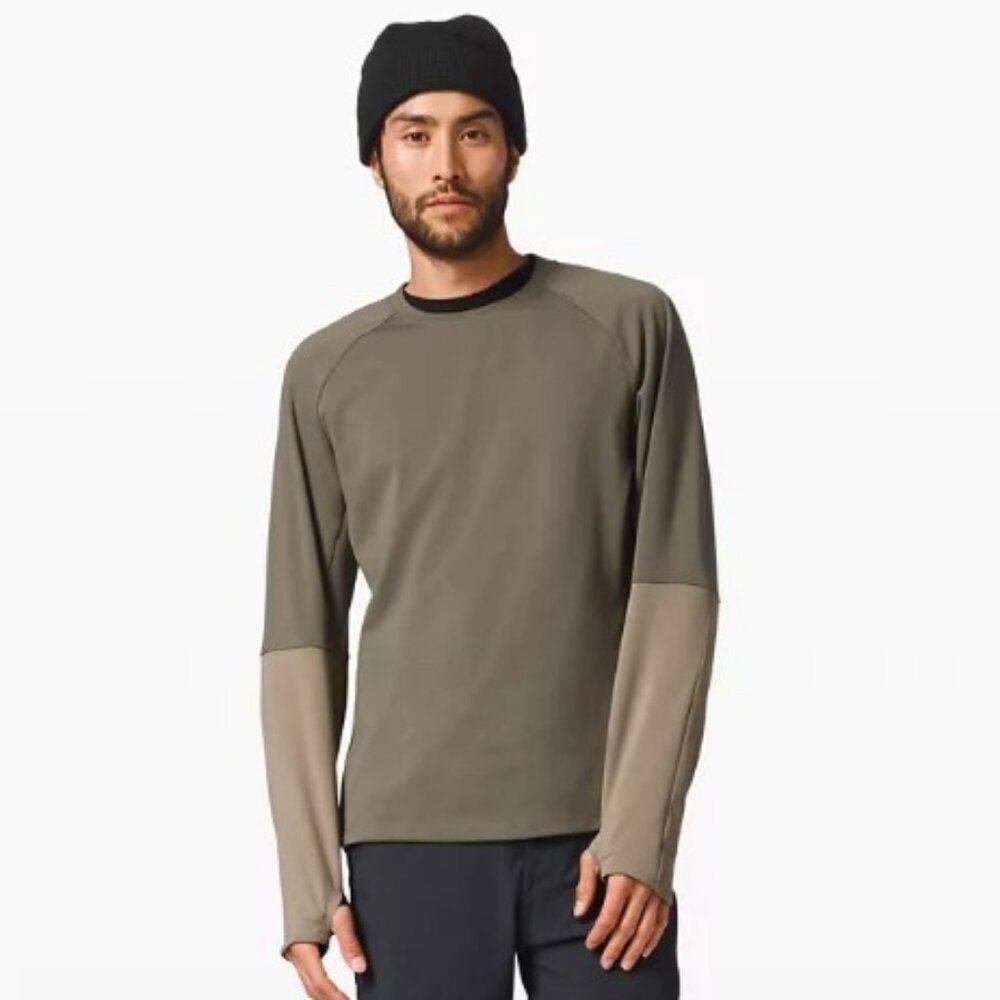 Lululemon Men's Escape and Explore Long Sleeve - Army Green